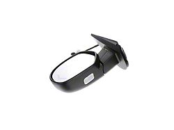 Powered Folding Heated Side Mirror with Turn Signal and Puddle Light; Driver Side; Black (07-13 Yukon w/o Auto Dim & Memory Mirrors)