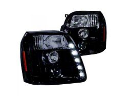 Projector Headlights; Black Housing; Smoked Lens (07-14 Yukon)
