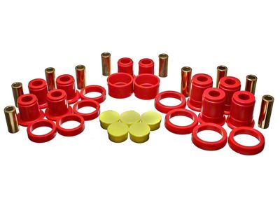 Rear Control Arm Bushings; Red (2007 Yukon)