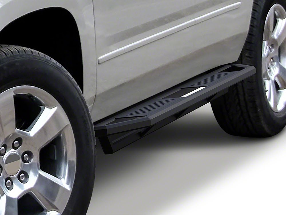 Yukon Rocker Armor Side Step Bars; Matte Black (0720 Yukon w/o Z71