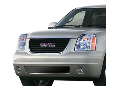 Stainless Steel Billet Lower Bumper Grille Insert; Black (07-14 Yukon w/o Tow Hooks, Excluding Hybrid)