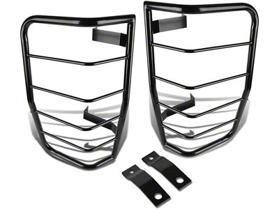 Tail Light Guards; Black (07-14 Yukon)