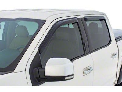 Tape-Onz Sidewind Deflectors; Front and Rear; Smoke (15-20 Yukon)