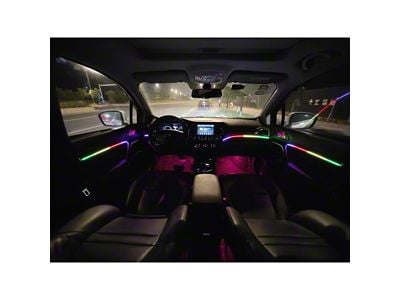 Ultra-Flow Series RGBW LED Interior Ambient Vehicle Lighting (Universal; Some Adaptation May Be Required)