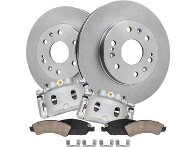 Vented 6-Lug Brake Rotor, Pad and Caliper Kit; Front (08-20 Yukon)