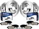 Vented 6-Lug Brake Rotor, Pad, Lower Ball Joints, Brake Fluid and Cleaner Kit; Front (08-14 Yukon)