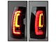 Version 2 LED Tail Lights; Black Housing; Red Clear Lens (07-14 Yukon, Excluding Hybrid)