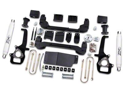 Zone Offroad 6-Inch Suspension Lift Kit with Shocks (06-08 4WD RAM 1500, Excluding Mega Cab)