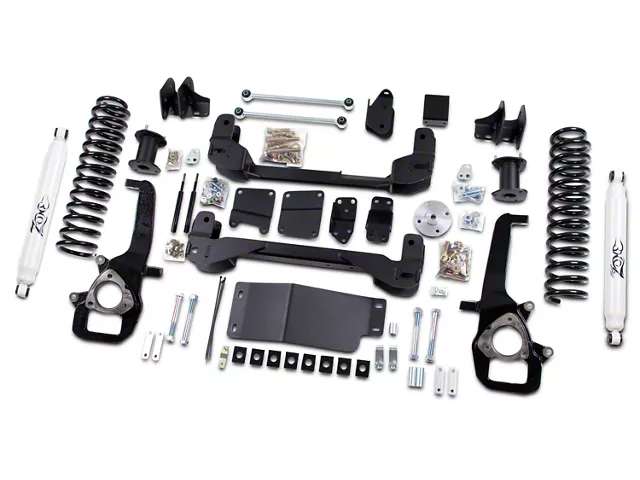 Zone Offroad 6-Inch Suspension Lift Kit with Shocks (13-18 4WD RAM 1500 w/o Air Ride Suspension)