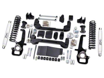 Zone Offroad 6-Inch Strut Spacer Suspension Lift Kit with Shocks (2012 4WD RAM 1500)