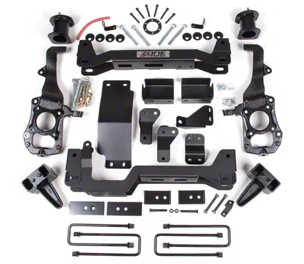 Zone Offroad 4-Inch Front / 2-Inch Rear Suspension Lift Kit with FOX Shocks (21-24 4WD F-150 w/o CCD System, Excluding PowerBoost, Powerstroke,…