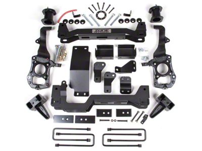 Zone Offroad 4-Inch Front / 3-Inch Rear Suspension Lift Kit with FOX Shocks (21-25 4WD F-150 w/o CCD System, Excluding PowerBoost, Powerstroke, Raptor & Tremor)