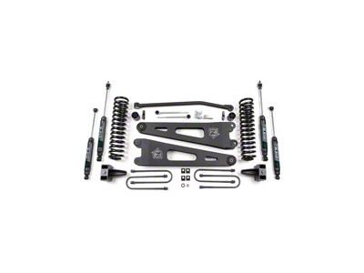 Zone Offroad 4-Inch Radius Arm Suspension Lift Kit with Nitro Shocks (05-07 4WD 5.4L, 6.8L F-250 Super Duty)