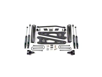 Zone Offroad 4-Inch Radius Arm Suspension Lift Kit with Rear Lift Blocks (08-10 4WD 6.4L Powerstroke F-250 Super Duty)