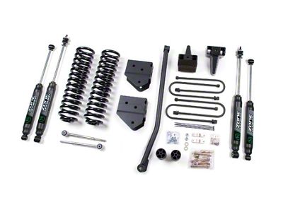 Zone Offroad 4-Inch Suspension Lift Kit with Nitro Shocks (05-07 4WD 5.4L, 6.8L F-250 Super Duty)