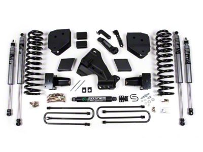 Zone Offroad 4.50-Inch Suspension Lift Kit with FOX Shocks (20-22 4WD 6.2L, 7.3L F-250 Super Duty)