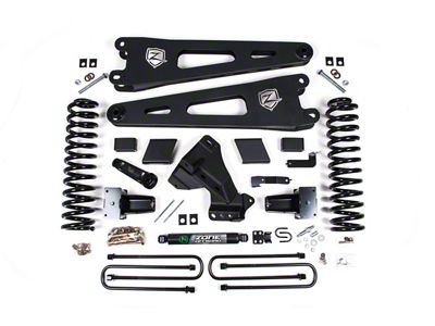 Zone Offroad 5-Inch Radius Arm Suspension Lift Kit (23-25 4WD 6.8L, 7.3L F-250 Super Duty w/ Factory Overload Springs)