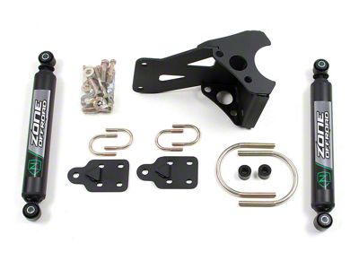 Zone Offroad Dual Steering Stabilizer Kit (11-24 4WD F-250 Super Duty)