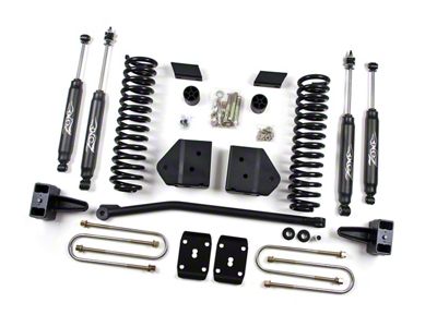 Zone Offroad 4-Inch Suspension Lift Kit with Nitro Shocks (11-16 4WD 6.7L Powerstroke F-350 Super Duty)