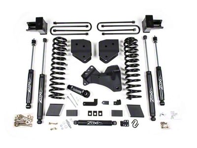 Zone Offroad 4-Inch Suspension Lift Kit with Nitro Shocks (17-22 4WD 6.7L Powerstroke F-350 Super Duty)