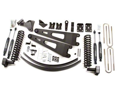 Zone Offroad 6-Inch Radius Arm Lift Kit with Nitro Shocks (11-16 4WD 6.7L Powerstroke F-350 Super Duty)