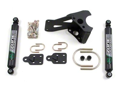 Zone Offroad Dual Steering Stabilizer Kit (11-25 4WD F-350 Super Duty)