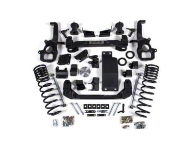 Zone Offroad 4-Inch Suspension Lift Kit with Nitro Shocks (19-24 4WD RAM 1500 w/ 22-Inch Factory Wheels & w/o Air Ride, Excluding TRX)