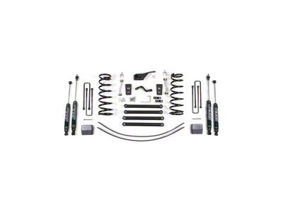 Zone Offroad 5-Inch Suspension Lift Kit with 5-Inch Rear Lift Blocks and Add-A-Leaf (00-01 4WD RAM 1500)