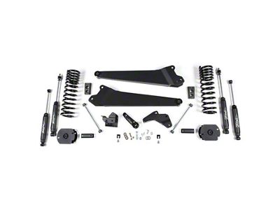 Zone Offroad 4-Inch Radius Arm Suspension Lift Kit with Nitro Shocks (14-18 4WD 5.7L, 6.4L RAM 2500 w/o Air Ride)