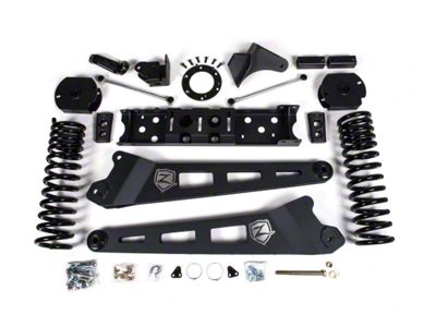 Zone Offroad 4-Inch Radius Arm Suspension Lift Kit with FOX Shocks (19-24 4WD 6.4L RAM 2500 w/o Air Ride, Excluding Power Wagon)