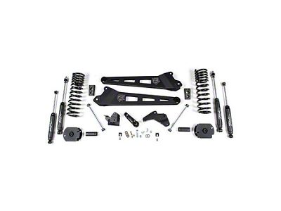 Zone Offroad 4.50-Inch Radius Arm Suspension Lift Kit with Nitro Shocks (14-18 4WD 6.7L RAM 2500 w/o Air Ride, Excluding Power Wagon)