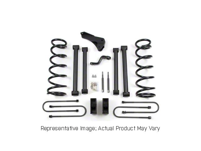 Zone Offroad 5-Inch Coil Spring Suspension Lift Kit with FOX Shocks (2008 4WD RAM 2500 w/ 3.50-Inch Rear Axle)