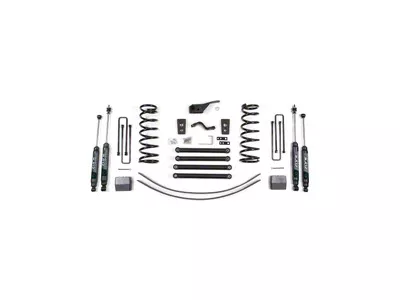 Zone Offroad 5-Inch Suspension Lift Kit with Add-A-Leaf and FOX Shocks (00-02 4WD RAM 2500)
