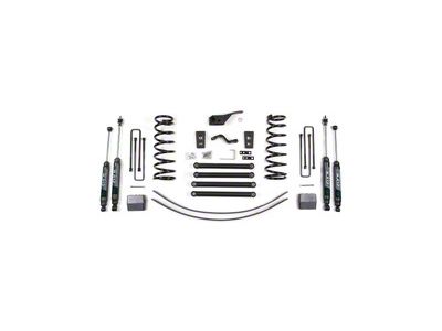 Zone Offroad 5-Inch Suspension Lift Kit with Add-A-Leaf and Nitro Shocks (00-02 4WD RAM 2500)