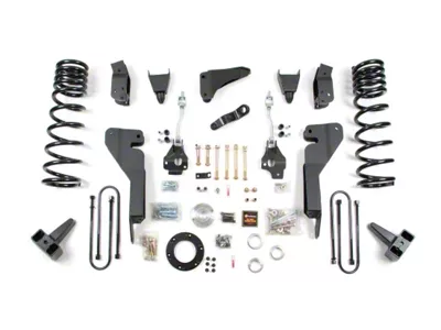 Zone Offroad 8-Inch Coil Spring Suspension Lift Kit with Nitro Shocks (2008 4WD 5.9L, 6.7L RAM 2500 w/ 4-Inch Rear Axle)