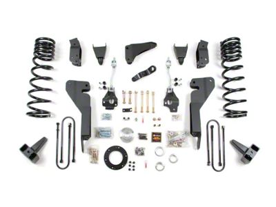 Zone Offroad 8-Inch Coil Spring Suspension Lift Kit (2008 4WD 5.9L, 6.7L RAM 2500 w/ 4-Inch Rear Axle)