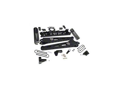 Zone Offroad 4-Inch Front / 2-Inch Rear Radius Arm Suspension Lift Kit (19-24 4WD 6.4L RAM 3500 w/ Factory Overload Springs & w/o Air Ride)