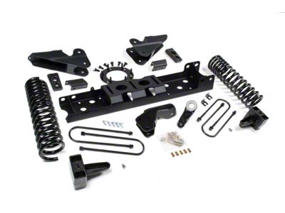 Zone Offroad 4-Inch Front / 2-Inch Rear Standard Suspension Lift Kit (19-24 4WD 6.4L RAM 3500 w/o Factory Overload Springs & Air Ride)