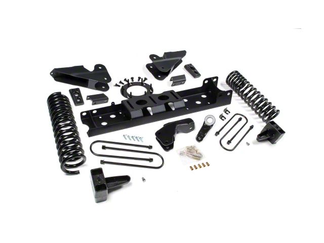 Zone Offroad 4-Inch Front / 2-Inch Rear Standard Suspension Lift Kit (19-24 4WD 6.4L RAM 3500 w/ Factory Overload Springs & w/o Air Ride)