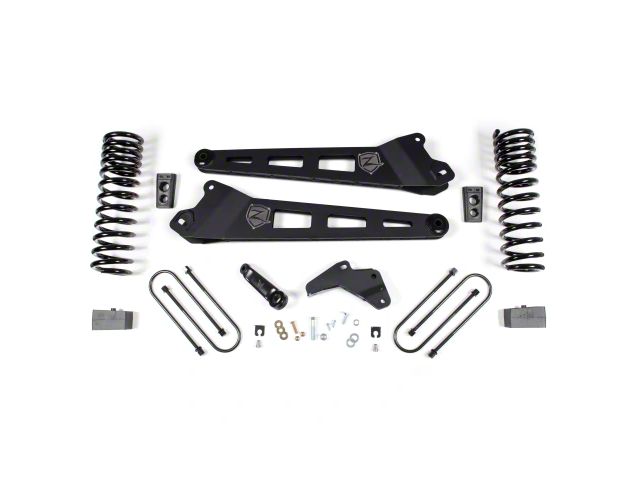 Zone Offroad 4.50-Inch Radius Arm Suspension Lift Kit with 2-Inch Rear Lift Blocks (13-18 4WD 6.7L RAM 3500 w/o Air Ride)