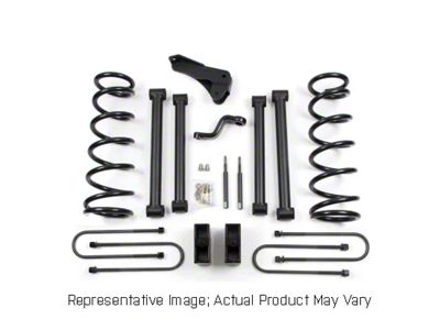 Zone Offroad 5-Inch Coil Spring Suspension Lift Kit with FOX Shocks (2008 4WD RAM 3500 w/ 3.50-Inch Rear Axle)
