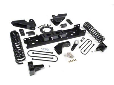 Zone Offroad 6.50-Inch Radius Arm Bracket Suspension Lift Kit with Nitro Shocks (19-24 4WD 6.7L RAM 3500 SRW w/ 6-Bolt Transfer Case & w/o Air Ride & Factory Overload Springs)