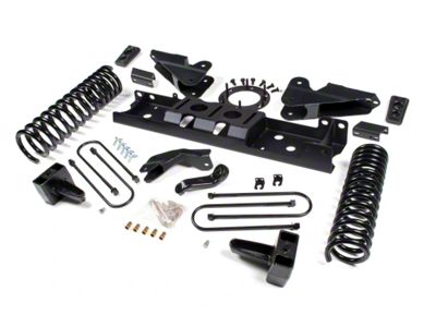 Zone Offroad 6.50-Inch Radius Arm Bracket Suspension Lift Kit with Nitro Shocks (19-24 4WD 6.7L RAM 3500 SRW w/ 8-Bolt Transfer Case, Factory Overload Springs & w/o Air Ride)