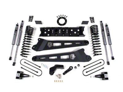 Zone Offroad 6.50-Inch Radius Arm Suspension Lift Kit (19-24 4WD 6.7L RAM 3500 SRW w/ 8-Bolt Transfer Case, Factory Overload Springs & w/o Air Ride)