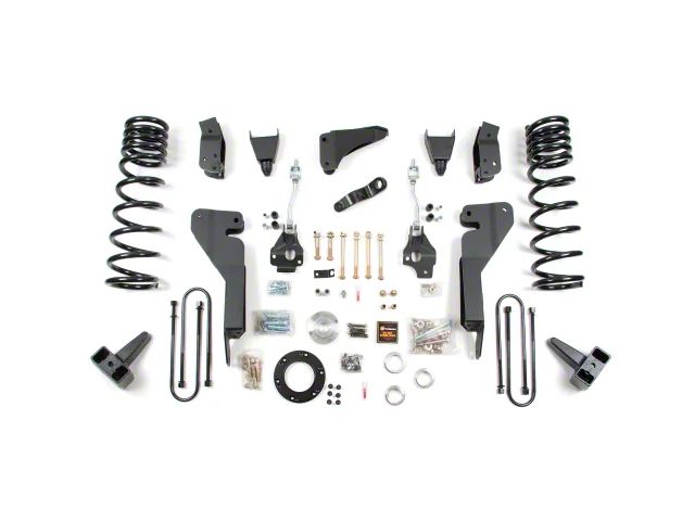 Zone Offroad 8-Inch Coil Spring Suspension Lift Kit (2008 4WD 5.9L, 6.7L RAM 3500 w/ 4-Inch Rear Axle)