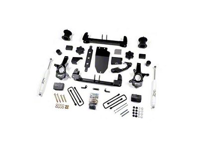 Zone Offroad 4.50-Inch Suspension Lift Kit with Nitro Shocks (14-18 4WD Sierra 1500 w/ Stock Cast Steel Control Arms, Excluding Denali)