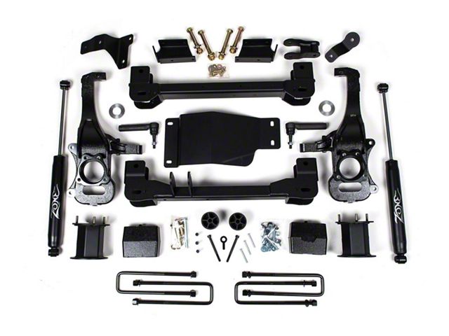 Zone Offroad 6-Inch Suspension Lift Kit (19-23 4WD Sierra 1500, Excluding AT4 & Denali)