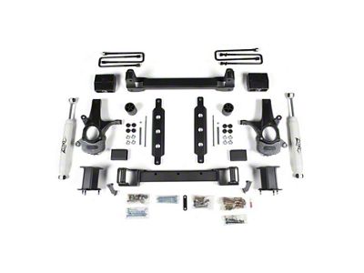 Zone Offroad 6.50-Inch Suspension Lift Kit with Nitro Shocks (14-18 2WD Sierra 1500 w/ Stock Cast Steel Control Arms, Excluding Denali)