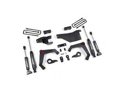 Zone Offroad 3-Inch Adventure Series Upper Control Arm Suspension Lift Kit with Nitro Shocks; RPO Code FK/FF (07-10 4WD Sierra 2500 HD)