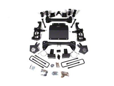 Zone Offroad 5-Inch Suspension Lift Kit with Fox Shocks (20-24 Sierra 2500 HD w/ Top Mounted Overload Springs)